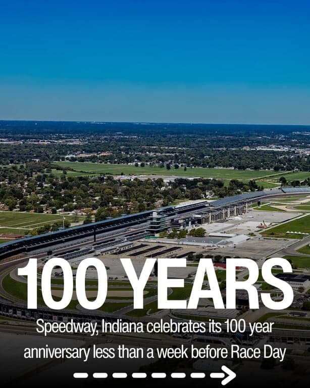 Happy Centennial, @townofspeedway // getindiana.com

#hoosiers #indiana #midwest