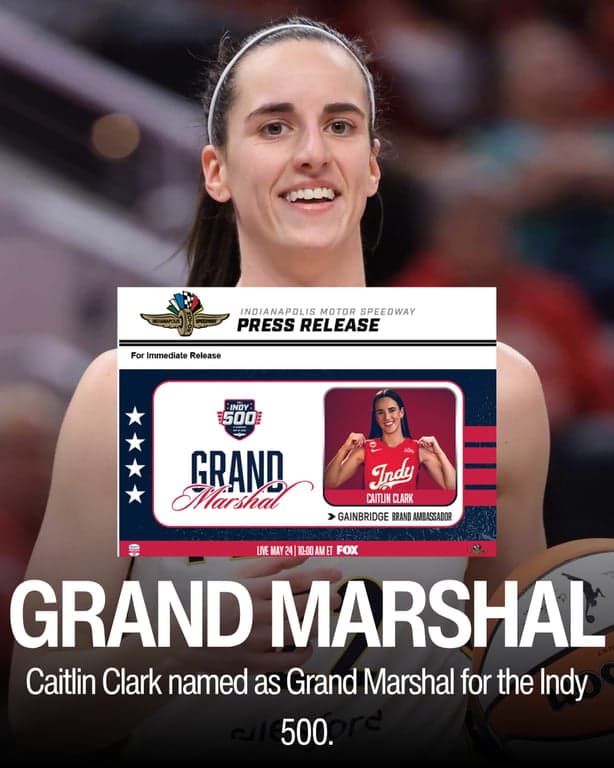Caitlin Clark named Grand Marshal for 2026! // getindiana.com

#hoosiers #indiana #midwest