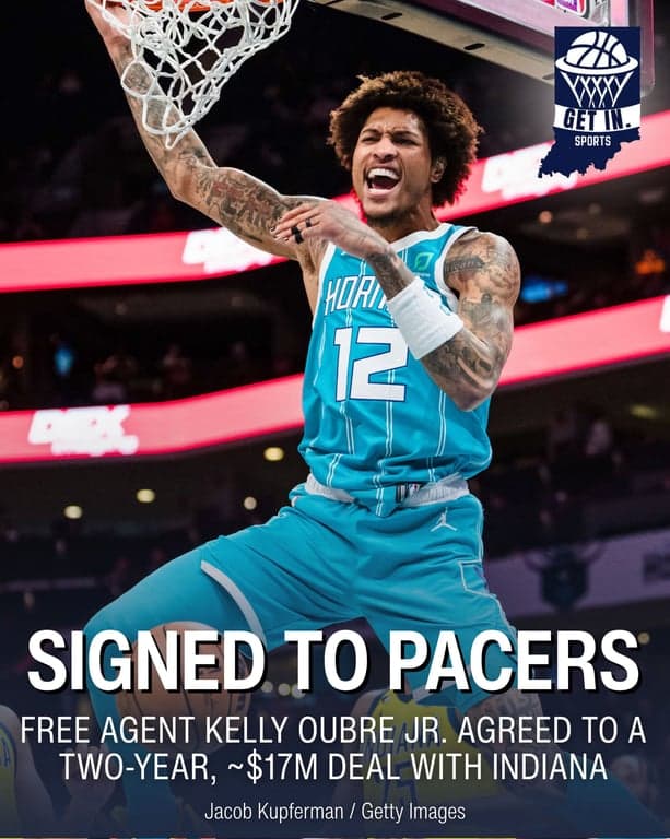 Free agent forward Kelly Oubre Jr. has reportedly agreed to a two-year, almost $17 million deal to sign with the @pacers per ESPN's Shams Charania

-

#nba #pacers #freeagent #freeagency #nbanews