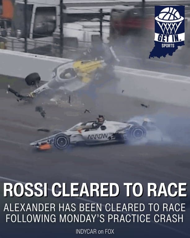 🏁 @alexanderrossi is cleared to race in the Indianapolis 500 after Monday's frightening practice crash.

The 2016 Indy 500 winner underwent successful procedures for minor hand and ankle injuries and is expected to be on crutches until race day as it's a weight-bearing injury. // getindiana.com

-

#Indy500 #AlexanderRossi #INDYCAR
#IndianaSports #Indianapolis