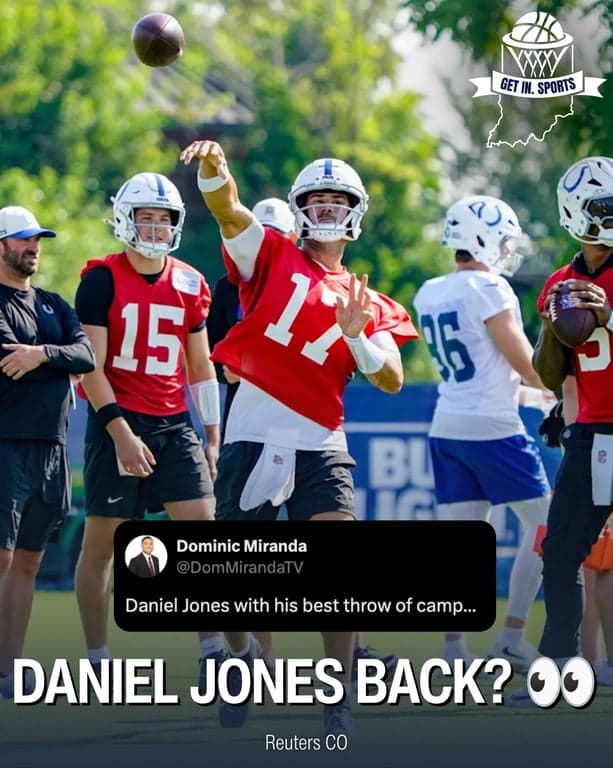 🏈 Is Daniel Jones Back? Let us know your thoughts in the comments 🤔

-

#Colts #IndianapolisColts #ColtsTrainingCamp #NFL #DanielJones