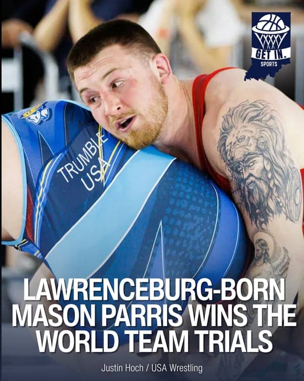 🤼🏻 Lawrenceburg’s own @mason_parris is headed back to the world stage after defeating Isaac Trumble in the World Team Trials. From Lawrenceburg High School to the top of U.S. wrestling, Parris continues adding to his legacy. // getindiana.com

Watch our founder @natespangle recently interview Parris on the Get IN. Podcast. Available on Spotify, Apple Podcasts, and YouTube.

-

#usawrestling #michiganwrestling #wrestling #olympicwrestling #worldwrestling