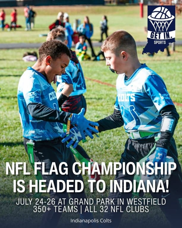 🏈 @nflflag National Championships are headed to Grand Park Sports Campus in Westfield, Indiana!

350+ teams across the country will compete
July 24-26 with live ESPN and ABC coverage. // getindiana.com

-

@cityofwestfieldin @westfieldwelcome 
#NFL #NFLFlag #YouthFootball #FlagFootball #Westfieldindiana