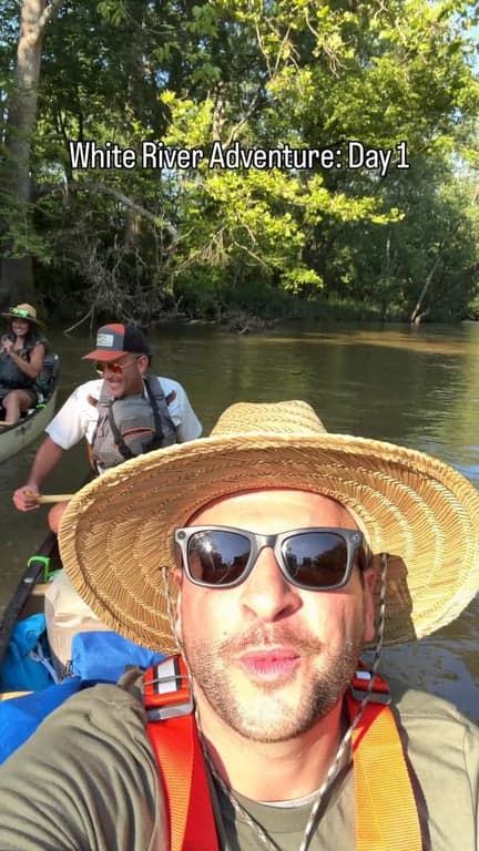 Day 1 on the water is done!

71 Miles to go. 

@inwhiteriver @destination.muncie @canoecountry 

#Canoe trip #whiteriver