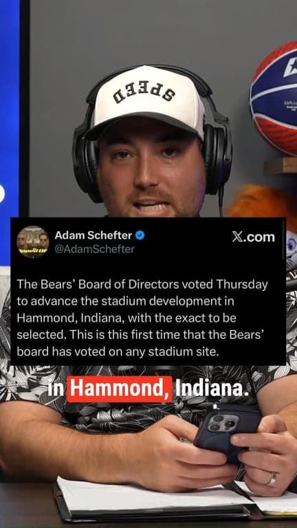 How will the move to Hammond, IN affect the Chicago Bears?