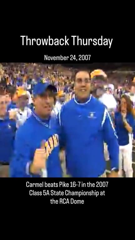 With Indiana High School Football rapidly approaching, we revisit the 2007 5A Football State Championship 

#Carmel #Pike #IndianaFootball #Indiana #IHSAA