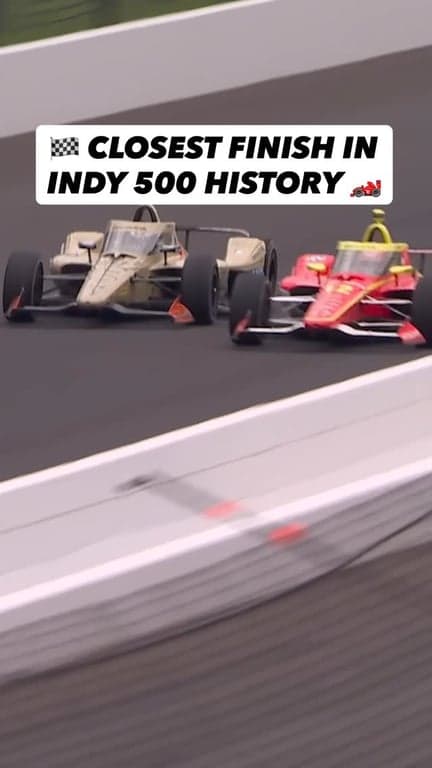 🏁 ROSENQVIST WINS THE CLOSEST INDY 500 FINISH EVER

@frosenqvist passed David Malukas on the final straightaway and won the Indianapolis 500 by just 0.0233 seconds, the closest margin in race history. Scott McLaughlin finished third. // getindiana.com

🎥: @indycar @indycaronfox 

-

#Indy500 #Indianapolis500 #IndyCar #IndyCarSeries #Indianapolis