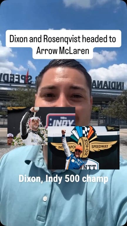 Felix Rosenqvist and Scott Dixon headed to Arrow McLaren. The two former Indy 500 champs on the move and will now become teammates 🤯🏁

#ArrowMcLaren #ScottDixon #Rosenqvist #Indy500 #IndyCar