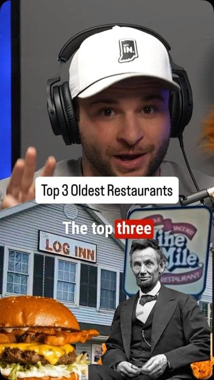 The Top 3 Oldest Restaurants in Indiana

3. Nine Mile in Fort Wayne
2. Broadway Hotel in Madison
1. The Log Inn in Haubstadt

#foodie #indiana