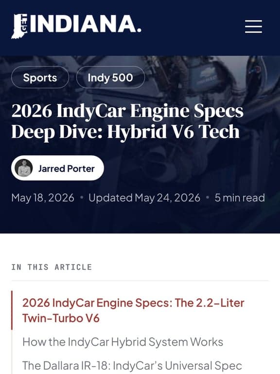 What are this year’s IndyCar engines all about? We’ve got the answers 😉 // getindiana.com

#hoosiers #indiana #midwest