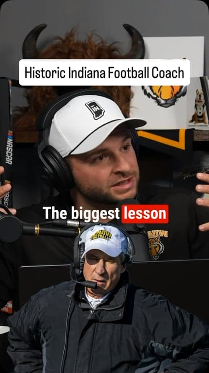 The biggest lesson from historic Indiana coach Bill Lynch

🎙️ @qbdietz of @depauwtigersfb 

#indiana #football