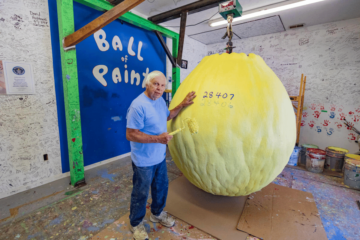 World’s Largest Ball of Paint in Alexandria, Indiana